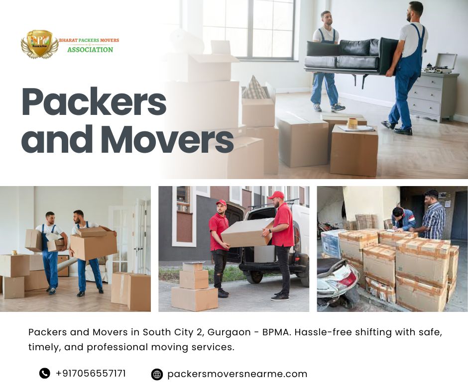 Packers and Movers in South City 2, Gurgaon